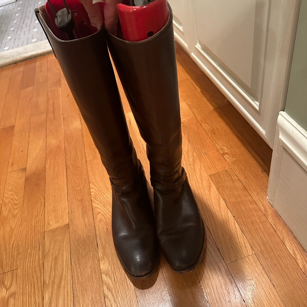 Frye brown leather boots 8.5